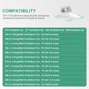 Reinforced 97011723 Bathroom Exhaust Fan Cover with Springs,ABS Plastic Square Ceiling Laminar Air Flow Air Conditioning Grilles Diffusers,Air Diverter,vent cover,Ventilation Fan (1, 9in)