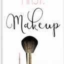 Stupell Industries Makeup Fashion Designer Modern Pink Word Wall Plaque, 7x17, Multicolor