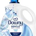 Downy Gentle Soft + Fresh Fabric Softener Liquid, Ocean Mist Scent, 93 FL OZ, 138 loads, Liquid Fabric Softener Designed to be Gentle on Skin