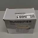 DIGIX Rechargeable Portable Humidifier-Smart Display, Night Light, Easy Clean,1.4L Small Humidifiers for Bedroom Baby, Personal Mini Humidifier for Travel Home Plants,3 Mist Modes, Auto Shut-Off (White)