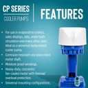 Little Giant CP2-230 1/50 HP, 230 Volt, 502 GPH, Evaporative Cooler Pump with 6-ft. Cord and 3-Prong Plug, Blue, 541015