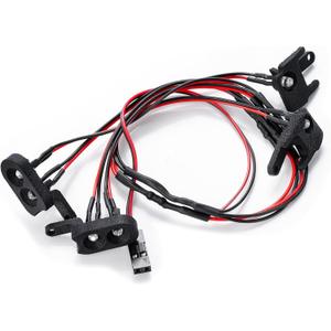 QUE-T Resin Front Rear LED Light Lamp RC Headlight Taillight for RedCat 1/18 Ascent Rock Crawler