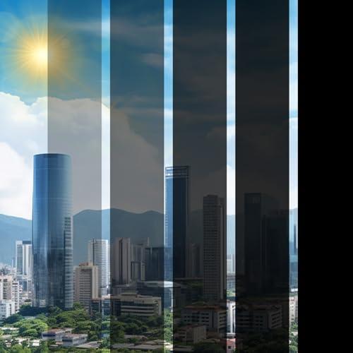 Window Film Transparent Heat Control UV Blocking, 70% VLT Window Tint for Shopfront Glass with Installation Tools, PET Material, Ideal for Stores, Glass Doors and Display Windows, 35.4Inch×196.9Inch Pack of 2