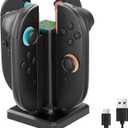 Charging Dock for Nintendo Switch 2 Joy Con, [Supports Dual-Direction Charging] Controller Charger Stand Station Compatible with Switch 2 Joy Con Accessories, Black