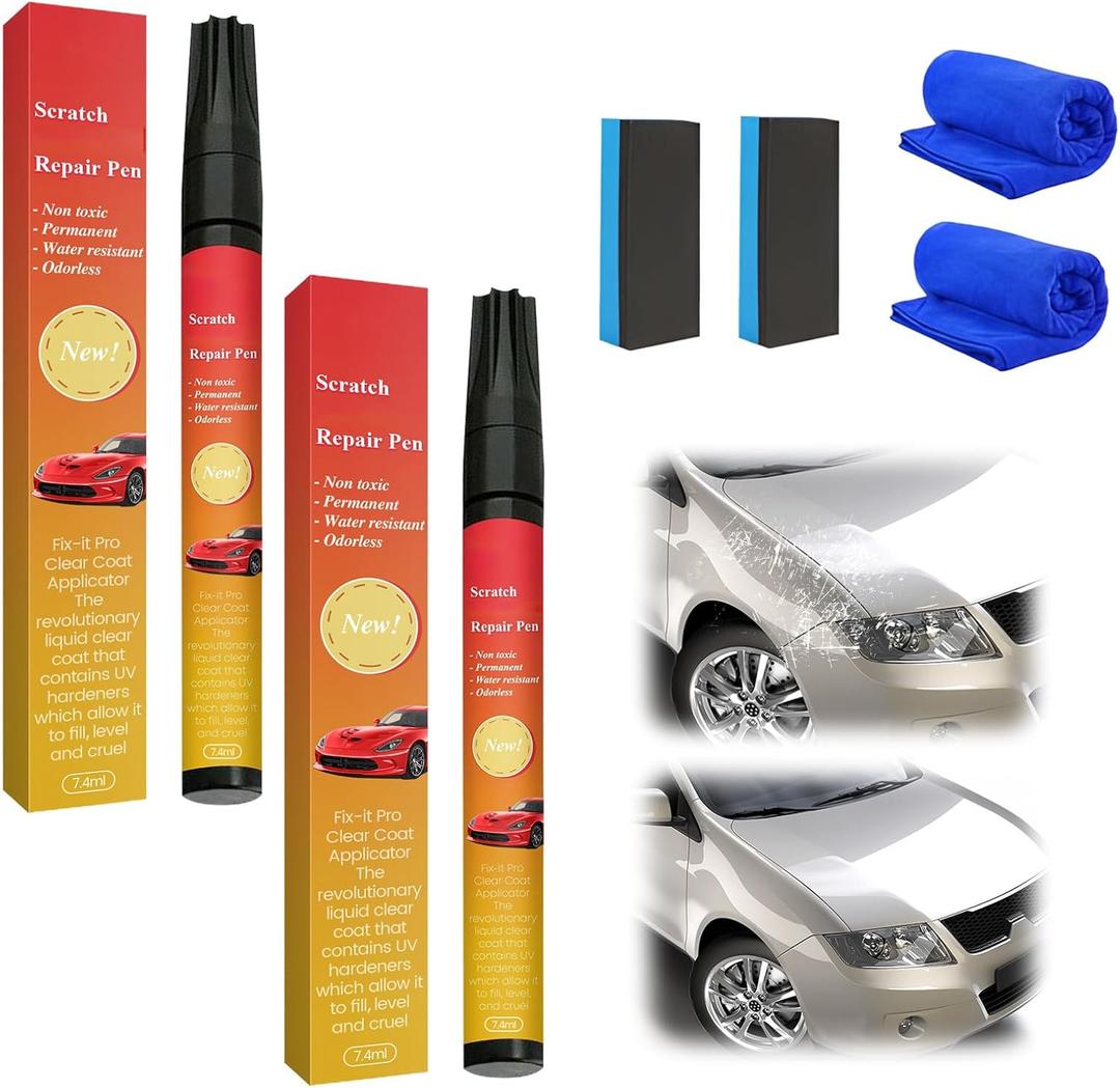 Auto Paint Scratch Remover, 2025 New Scratch Repair Pen for Car Scratches, Car Touch Up Paint Pen with Lightweight Resin, Automotive Scratches Paint Pen for Car Motorcycle Boat (2, #2)