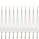 Plant Hanger, 10 Pieces 40'' Macrame Plant Hangers, Hanging Planters for Indoor Plants Pots, Plant Holder Basket Jute Rope Holder for Indoor Outdoor Garden Home Decorations (Natural)