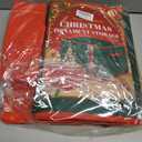 FOTSHARER Christmas Ornament Storage Box with 4 Adjustable Trays Holds up to 96 Ornaments Christmas Ornament Boxes with Dividers Ornament Organizer Storage Box Holiday Xmas Decorations Storage Bin (Green)