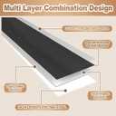 5 Pcs Wire Rack Covers 26x16x3 inch PVC Pantry Shelf Cover 0.31 inch Thick Removable Closet Wire Rack Shelf Covers,Decoration Kitchen Bathroom Office Shelving(Black,26x16x3inch)