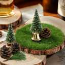 8Pcs Large Wood Centerpieces for Tables, 8-9 Inches Rustic Wood Slices for Centerpieces, Natural Wooden Centerpieces for Tables Wedding, Party, Rustic Decor, Art Creation