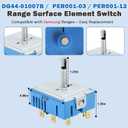 DG44-01007B DG44-01007A PER001-13 Per001-03 Range surface element switch,Compatible with Samsung Stove,Replace for Dg44-01007B, Dg44-01007A,4929395,AP6003098,PS11735755,EAP11735755