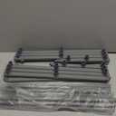 STARLATTA Foldable Drying Rack Clothing, 3Tier Portable Clothes Drying Racks for Indoor & Outdoor, Anti Rust Compact Laundry Rack Collapsible, Grey 28" D x 10" W x 35" H