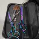 Hair Cutting Scissors Kits,11Pcs Professional Haircut Scissors Kit with Comb,Clips,Cape,New Craftsmanship Stainless Steel Hairdressing Thinning Shears Set for Barber,Salon,Home,Men,Women (Multicolour01)