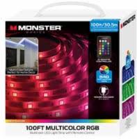 Jem Accessories Multi Color LED Strip + Adapter, 100 ft 