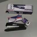 Metal Stapler Heavy Duty 50 Sheet Capacity with 1750 Staples and Staple Remover, Full Strip Staplers for Desk, No Jam, Non-Slip for Office & Classroom, Black