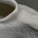 Large Ceramic Vase for Decor Living Room, 11 inch Tall White Ceramic Flower Vases, Boho Vase for Farmhouse Home Decor, Stone Textured Modern Nordic Artisan Vases for Centerpiece, Leak Proof