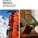 2 x Idakekiy Key Chain, Heavy Duty Belt Loop Key Keeper Key Ring Holder with Bottle Opener Leather Keychain for Men and Women (Dark Grey)