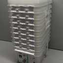 SmartStore Classic 10 Clear Plastic Storage Boxes, 8L/8.5QT BPA-Free Stackable and Nestable Container with Secure Lid, Swedish Made Plastic Bins for Organization, L13.39 x W9.84 x H6.3-10 Pack