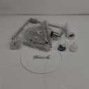 Nintiue Upgraded Dimmable Floor Lamp, 1000 Lumens LED Edison Bulb Included, Brushed Nickel Arc Floor Lamps for Living Room Modern Standing Lamp Tall Lamps for Living Room Bedroom