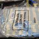 Paterr 8 Pack Blue Striped Canvas Tote Bags for Wedding Bridal Shower Gifts