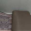 Collive Kitchen Mats for Floor, Cushioned Anti Fatigue Mat Floral Rugs 2 Piece Non Skid Waterproof Sink Rug, Memory Foam Comfort Standing Mat for Office, Laundry, Desk, Black/Multi (17.3"x47"+17.3"x29")