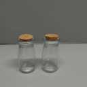 Kingrol 18 Pack Glass Bottles with Cork Stoppers, 3.5 oz Vintage Glass Favor Jars for Arts, Crafts, Decoration, Party Favors