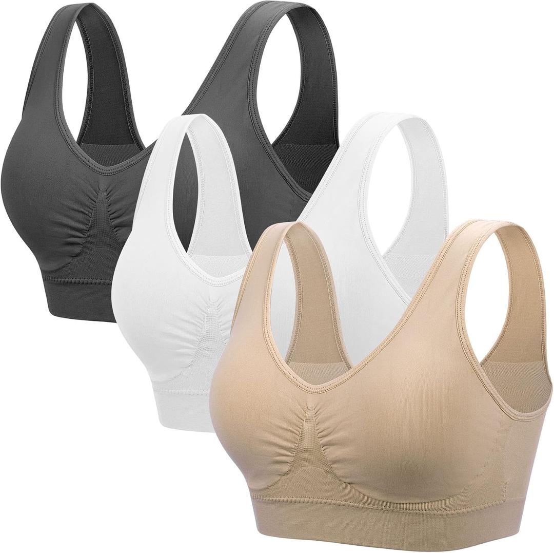 Coobie Comfort Bra (Medium, Black,white,light Nude) Coobie Comfort Bra (Medium, Black,white,light Nude)