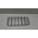 Cable Management Box ,Cord Organizer Box to Hide Cable,Stackable Clear Power Cord Organizer with 7 Compartments Electronics Organizer for Office Home  1 tray