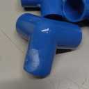 Dewonch Puppy Play Gym with 8 Hanging Toys, Small Dogs Indoor Jungle Gym, PVC Frame with Bungee Straps Enrichment Activity Center