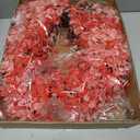 Aneco Valentines Day Heart Wreath 18 Inch Red and Pink Artificial Floral Valentines Wreath for Front Door with Ribbon Wall Window Hanging Decor for Wedding Anniversary Holiday