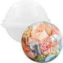 5inch Sphere Ball Silicone Mold Extra Large for Resin Epoxy, Candle Wax, Homemade Soap, Bath Bomb, Concrete, Cement, Plaster