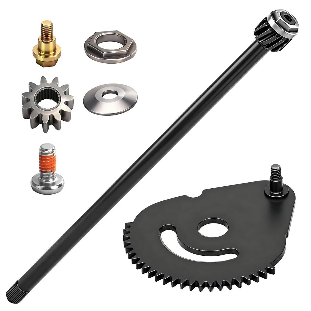 938-05078 Steering Shaft 5/8 and 617-04094 Sector Gear for MTD Troy Bilt Mowers 941-04124 Hex Flange Bearing 61704094 948-0389 76-057 738P07154,738-05078