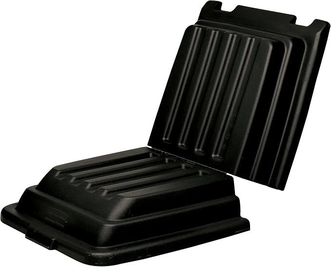 Rubbermaid Commercial Products Rotomolded Tilt Truck Lid, 1 Cu Yd Keeps Materials Secure, Conceals Loads Without Reducing Capacity, for Distribution Centers/Warehouse/Manufacturing/Office