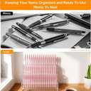 144-Slots Pen Holder for Craft Shows,3-Tier Acrylic Pen Display Stand Holders for Vendors,12mm Beadable Pens Display Beaded Pens Organizer Paint Brush Storage Makeup Brush Rack for School Essentials