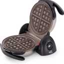 Presto 03510 Ceramic FlipSide Belgian Waffle Maker, Nonstick, Cool Touch Handles, Black