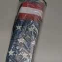4th of July Decorations Outdoor Patriotic Memorial Day Decor, Independence Veterans Labor Day Hanging American Flag and Banner Wreath, Stars and Stripes Porch Sign Party Supplies - Red White Blue 2025