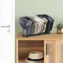 Mkono Hat Organizer for Baseball Caps, Hat Holder for 15 Baseball Caps, Tabletop Hat Rack Stand Hat Storage Display Cap Organizer for Desk Closet Shelf Dresser (Black, Medium)