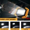 Tekstap LED Work Light Rechargeable, 30W 2000LM Portable Waterproof Rechargeable Work Lights with Stand, Battery Powered COB Flood Lights for Power Ouage Emergency Outdoor Camping Garage