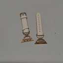 Wearlizer Leather Band Compatible with Apple Watch Bands Women 38/40/41/42mm(Series 11 10), Dressy Fancy Slim Thin Strap with Designer D-Shape Buckle for iWatch Series 11 10