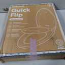 Jool Baby Quick Flip Toilet Seat, Built-in Potty & Splash Guard (Elongated)
