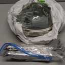 Non Stick Frying Pans with 2 Lids, 8+10+12 inch, Hybrid Frying Pans Set Nonstick,Skillets Stainless Steel Upgrade, Dishwasher & Oven-Safe, Induction Compatible Cooking Pan, PFOA Free Cookware