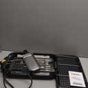 Pukomc Electric Indoor Grill,2 in 1 Indoor Grills for Kitchen with Grill Net & Non-Stick Cooking Removable Plate, Temperature Control, Dishwasher Safe, 1700W Black (small)