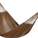 PNAEUT Mayan Hammock, Handwoven XL Thick Soft Rope Hammocks for Outdoor Indoor, Max 600 lbs Capacity, Tree Straps & Carabiners Included (Desert)
