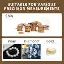 SKEAP Digital Coin Scale, Gram Scale 0.01g Accuracy for Coin Collectors, Bank Tellers and Home Use, Ideal Scale for Gold and Jewelry, 200g Capacity with Calibration Weight