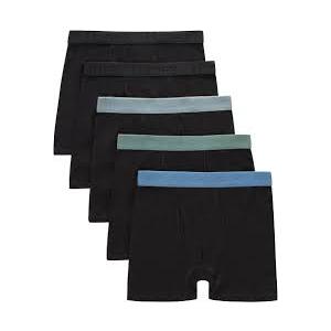 boys Hanes Originals Ultimate Supersoft Boys' Boxer Brief Underwear, Assorted, 5-pack, Size: M