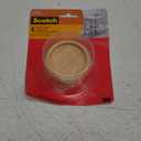 Scotch Caster Cups SP909-NA, Round Oak Wood 2-in 4/pk, 6 Packs per Inner