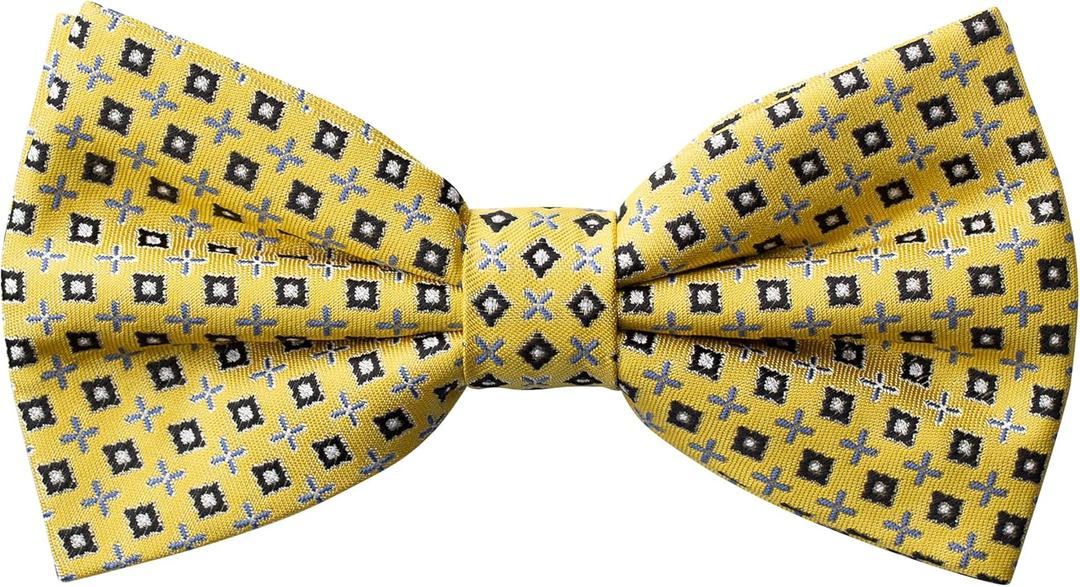 GoTie Men Geometric Bowtie (One Size Fits Most, The Bees-knees)