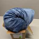 Bedsure GentleSoft Sherpa Fleece Throw Blanket for Couch, Non-Heated, Thick and Warm Throw for Women and Men, Soft Fuzzy Plush Blanket for Winter, Slate Blue, 50x60 Inches