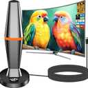 Digital TV Antenna for Smart Tv Indoor Antenna for Tv Without Cable with 360 Reception, Strong Magnetic Base tv Antenna for Local Channels -10ft Long Cables