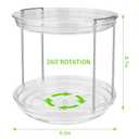 Lazy Susan Organizer (2 Tier 9.2" Round 1 Pack - Gray)