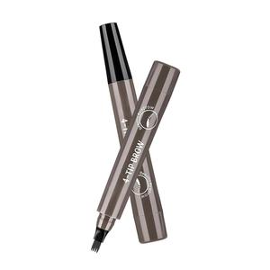 Eyebrow Pen, Waterproof Microblading Eyebrow Pencil, 4 Tip Precise Eye Brow Makeup Pen for Women to Effortlessly Create Hair Like Natural Brows, Non Dry Out and Last All Day (Dark Brown)